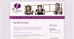 Desktop Screenshot of geniale-frauen.de