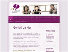 Tablet Screenshot of geniale-frauen.de